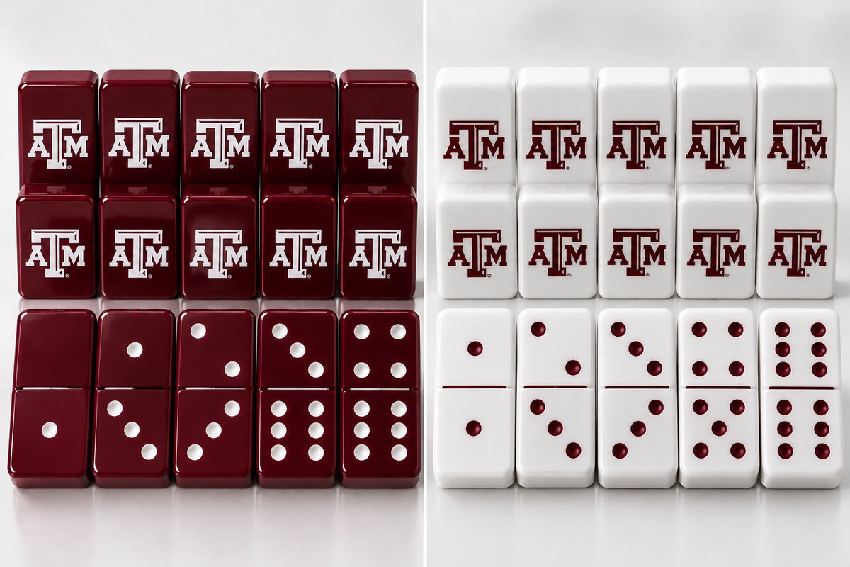 Keena Texas A&M maroon domino mockup