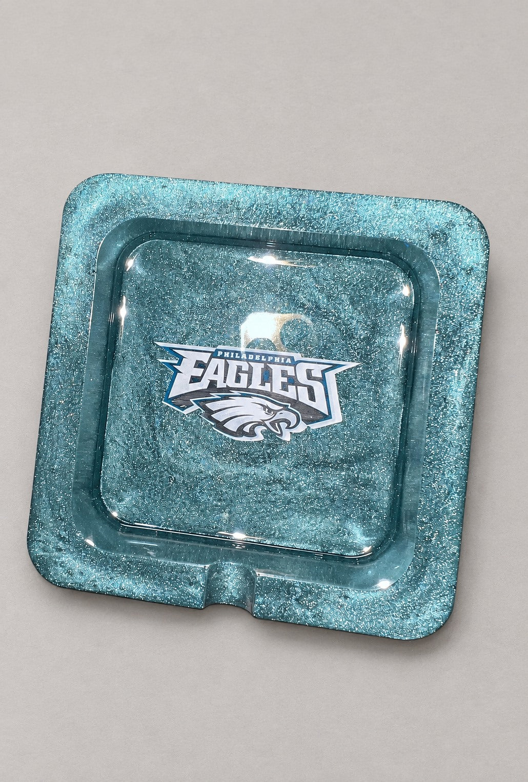 eagles teal ashtray