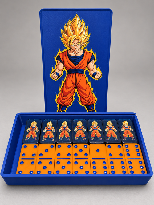 Goku resin domino set with included character case