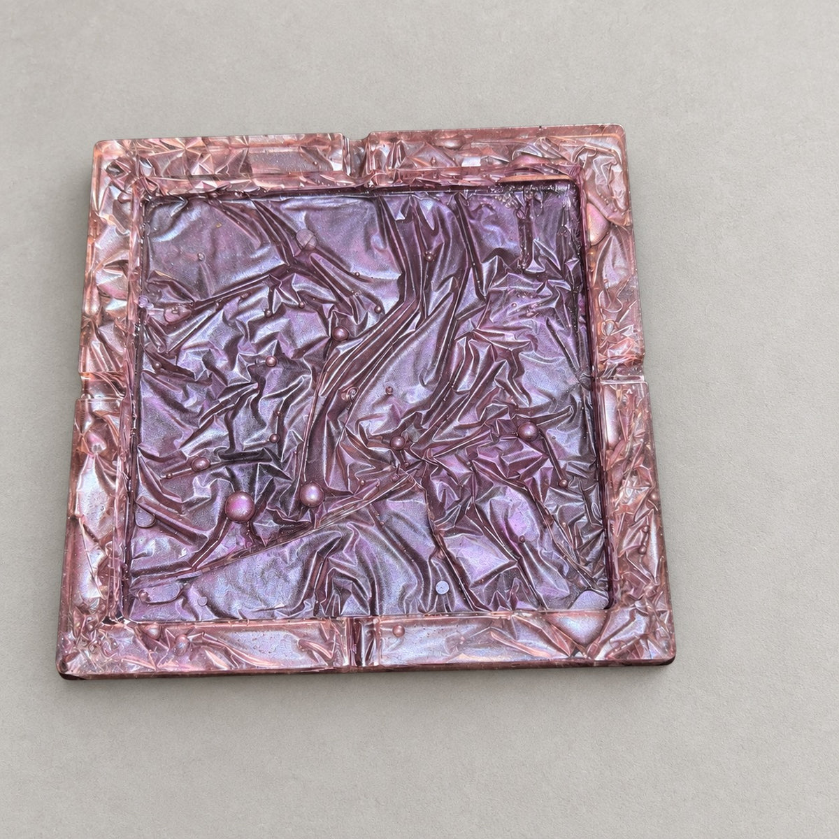 lilac textured ashtray