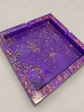 purple foil ashtray